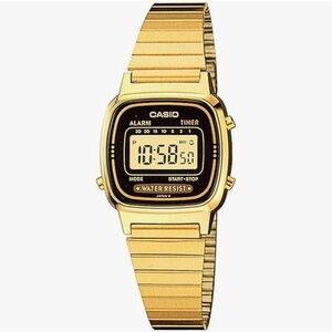 Casio Gold Vintage Digital Watch LA670W Gold and Black Women’s Unisex